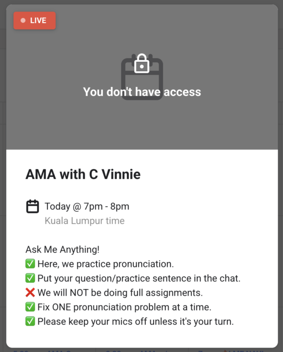 Join Live session