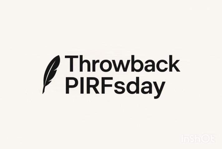 📅 New Event in the Calendar: Throwback PIRFsday! 