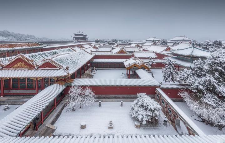 First snow in this winter~so excited❄️☃️❤️