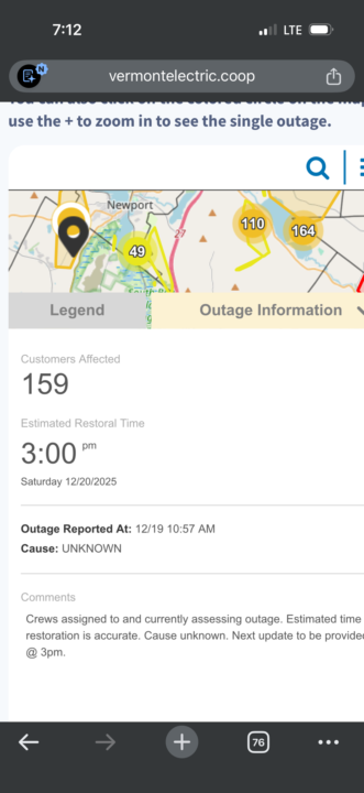 No internet or electricity!