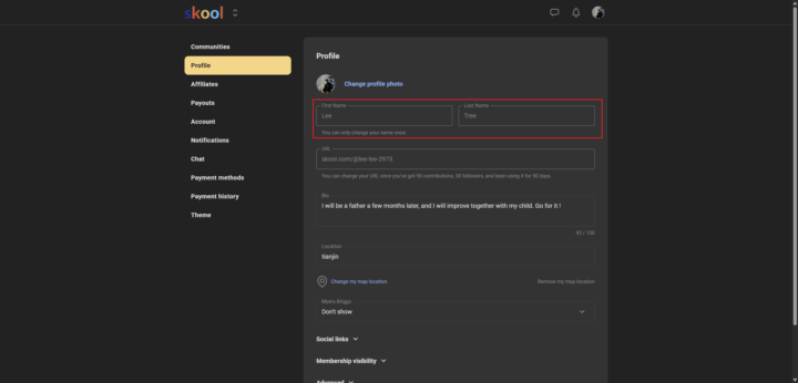 Does anybody know how to change the name??