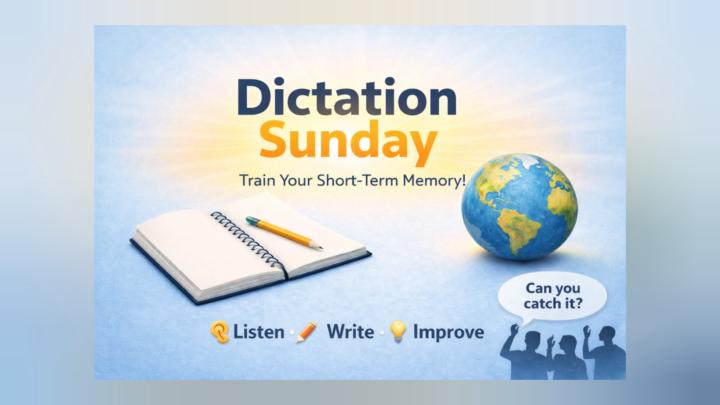 ✍️ Dictation Sunday, Baby! 🎧 April 26th 💥