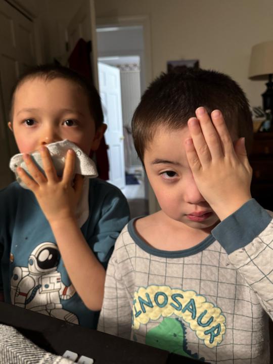 Don't hit each other in the face...