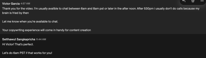 I JUST GOT MY FIRST REPLY