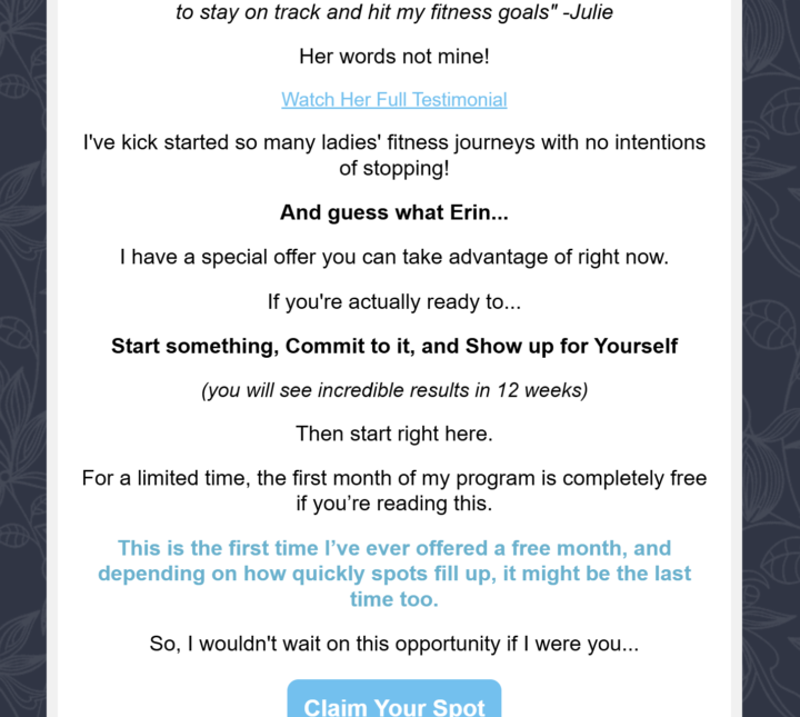 I made my client $6k w 1 email using this pretty simple CTA.
