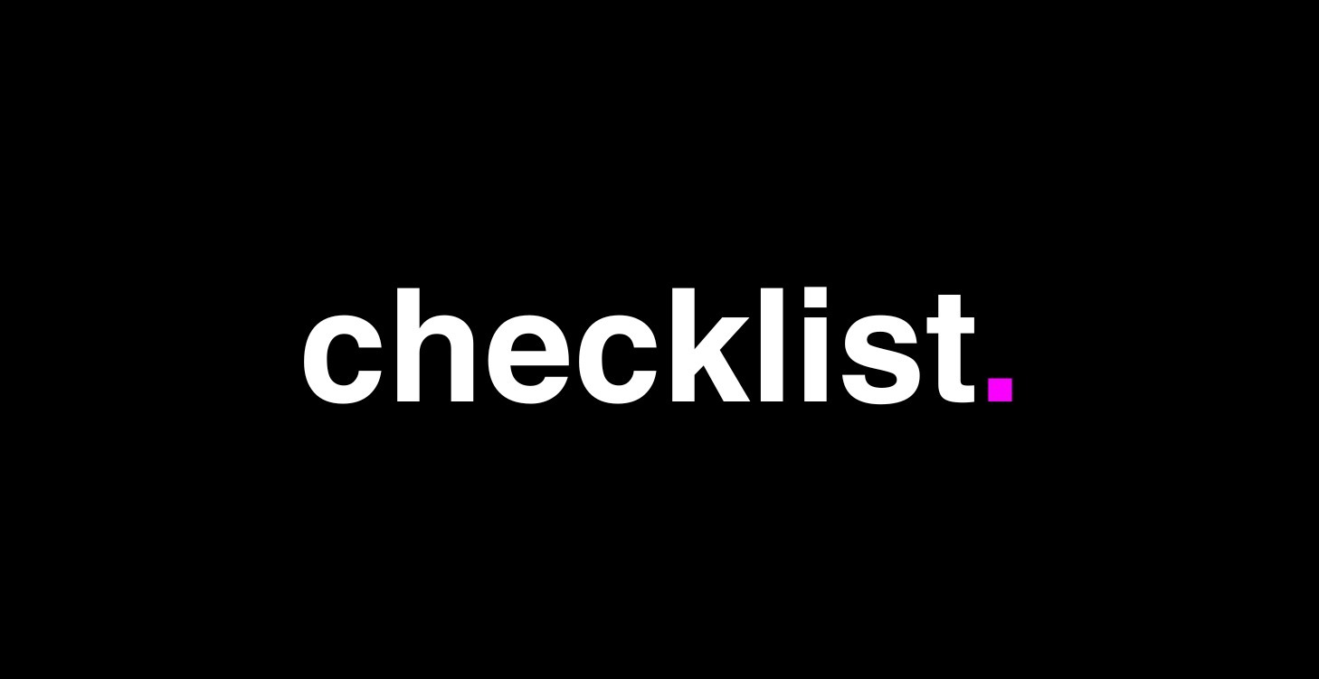 Step-By-Step Checklist