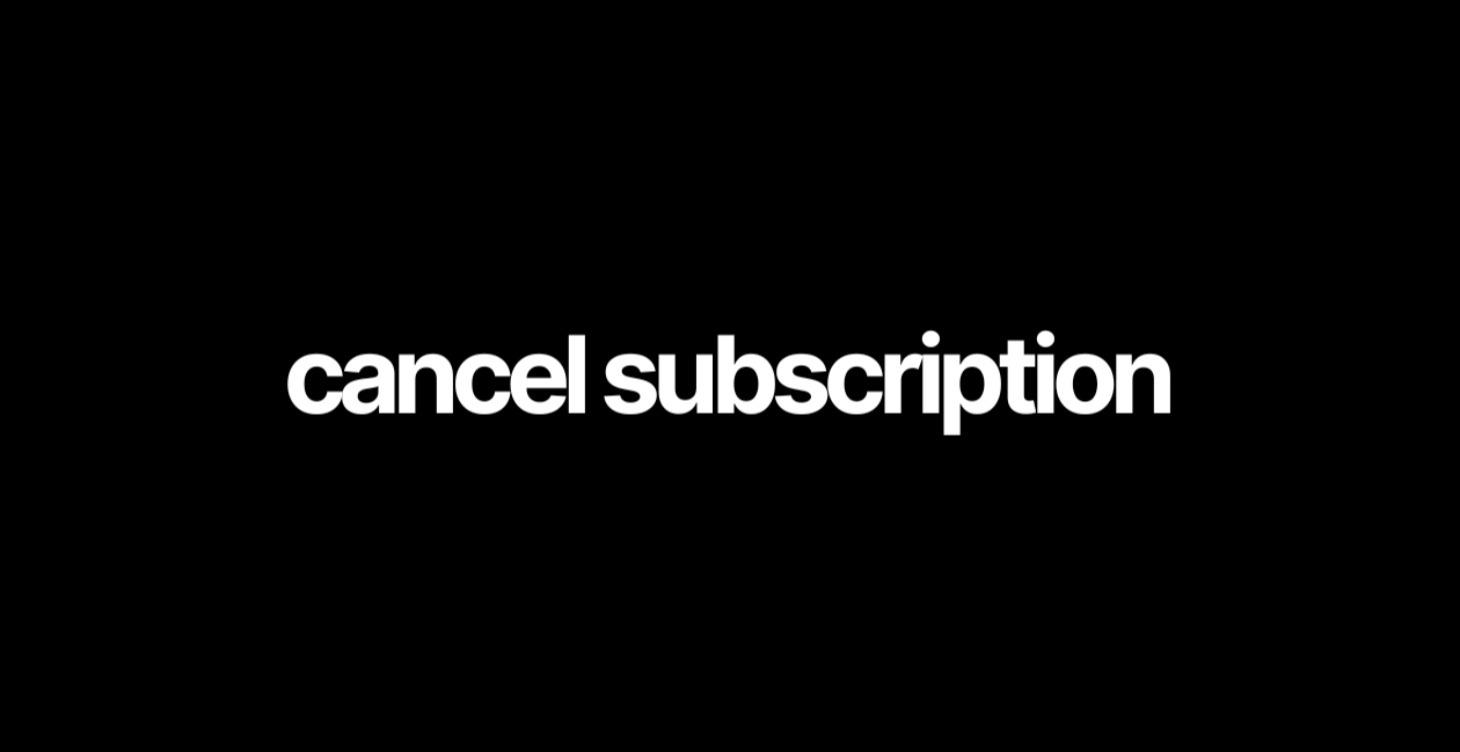 cancel