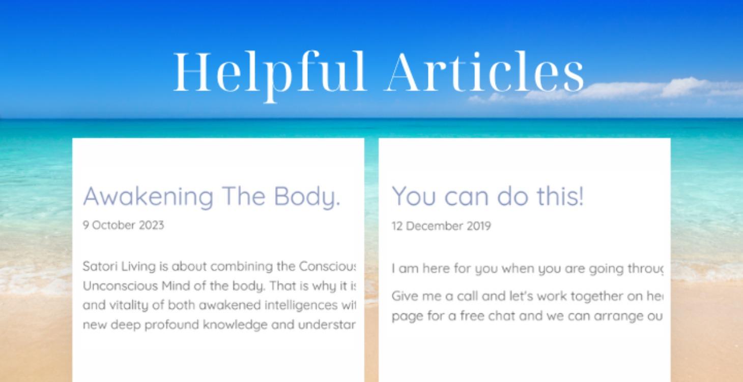 Helpful Articles
