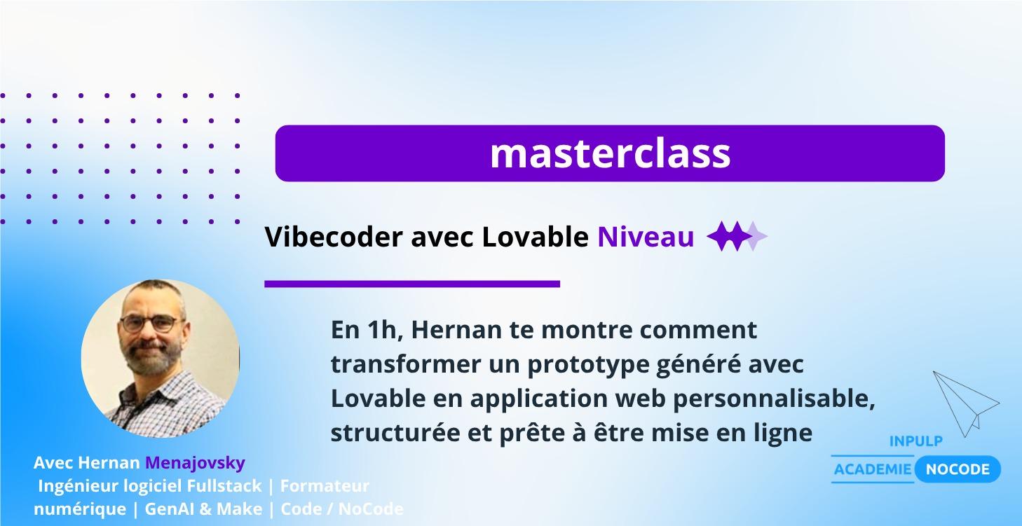 Du prototype Lovable au projet web exploitable