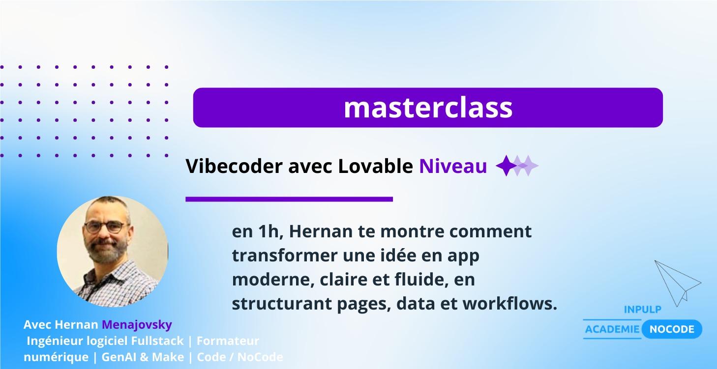Vibecoder avec Lovable 101