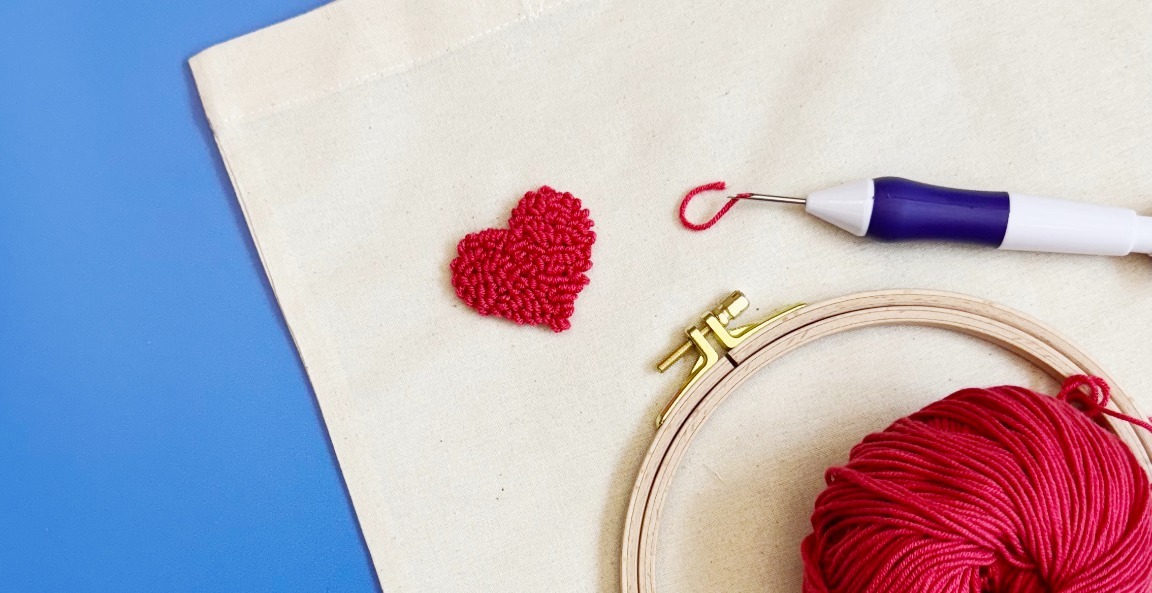 Punch Needle Stofftasche – DIY-Anleitung 👜✨