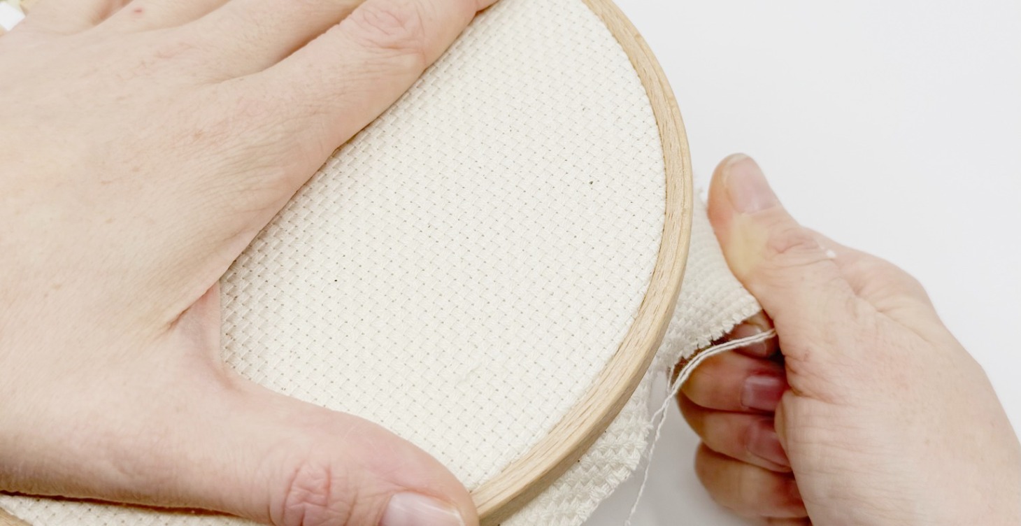 🪡 🧶 Stickring richtig bespannen