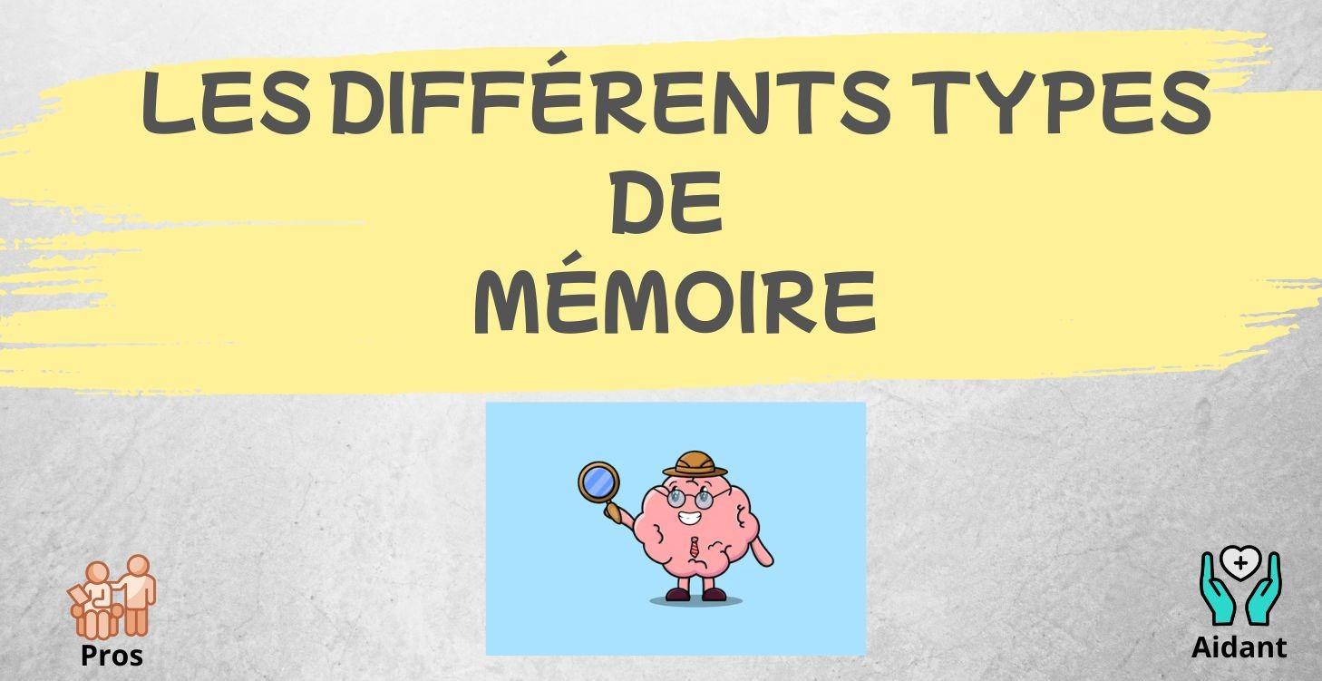 Les différents types de mémoire
