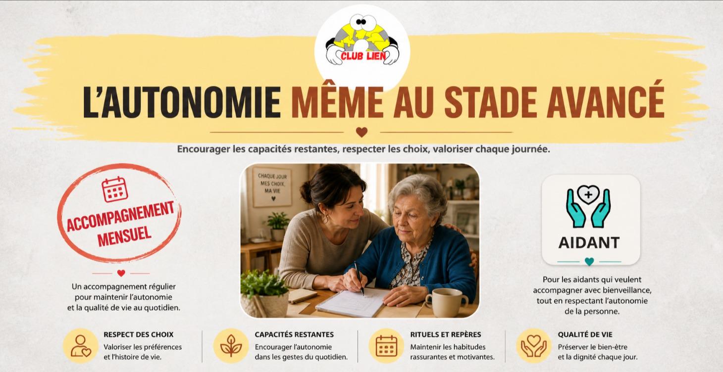 L'autonomie même au stade avancé