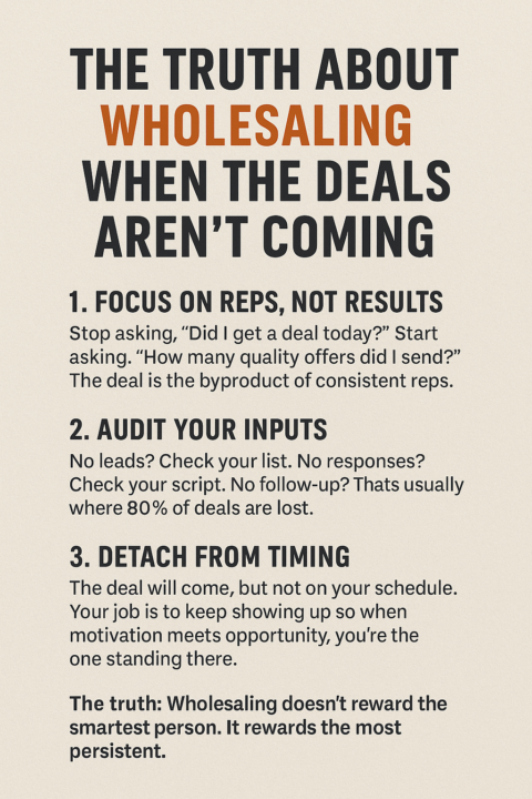 The Truth About Wholesaling When the Deals Aren’t Coming