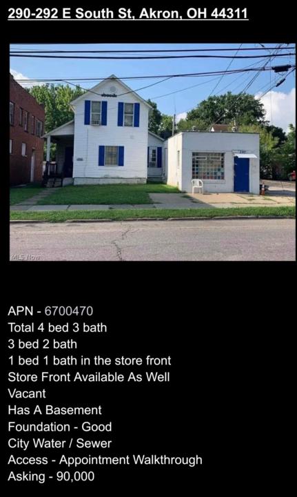 Looking for Buyer in Akron OHIO!