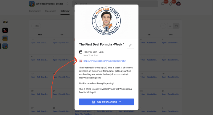 THE FIRST DEAL FORMULA KICKS OFF AT 5pm EST in Skool!