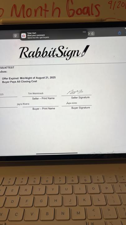 Contract signed 