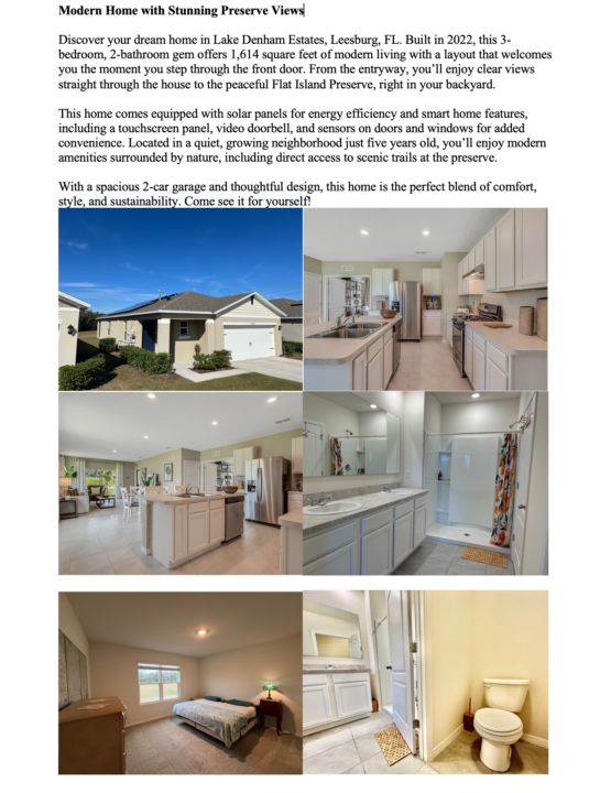 Looking for a end buyer for my Home in Florida