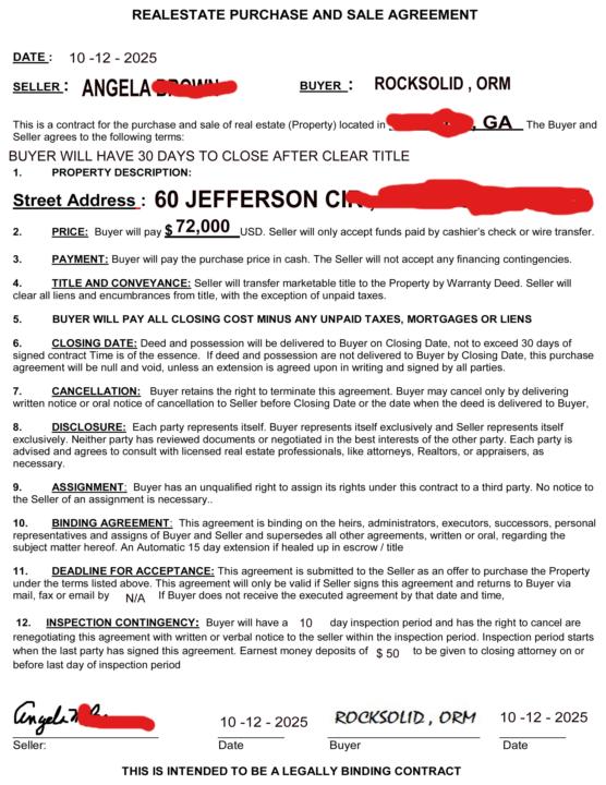 42k ASIGNMENT WITH 50.00 EMD