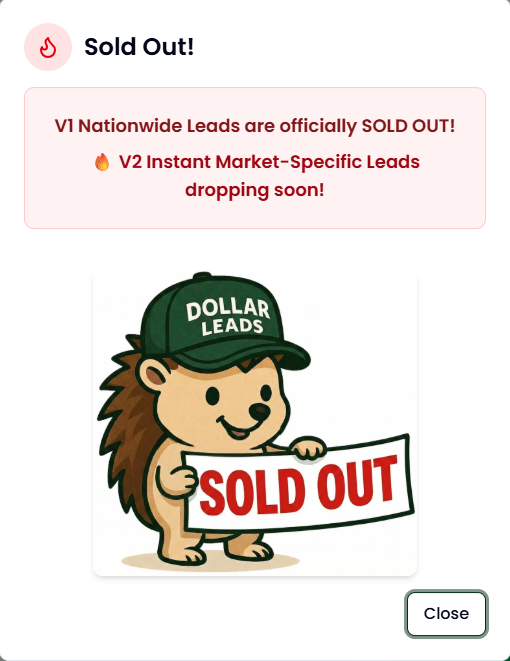 V2-Instant Market: Specific Leads?