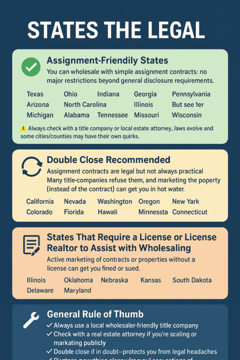 Where to Assign Where to Double Close Where Lic required. 