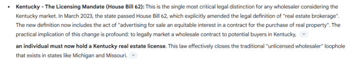 WHOLESALING ILLEGAL IN KENTUCKY?!