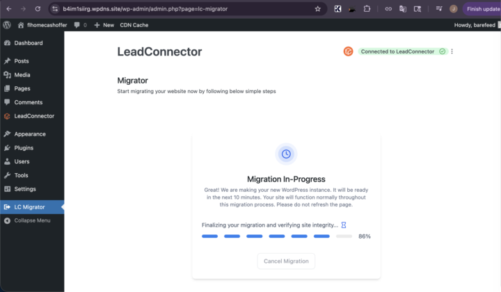 A2P WordPress Site Publishing 