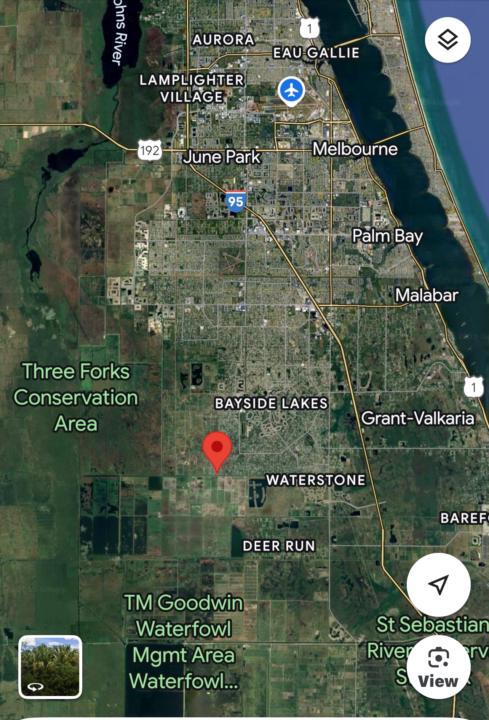 Palm Bay FL lot in this area 