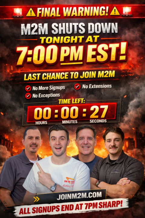 🚨 M2M IS CLOSING TONIGHT AT 7PM EST 🚨
