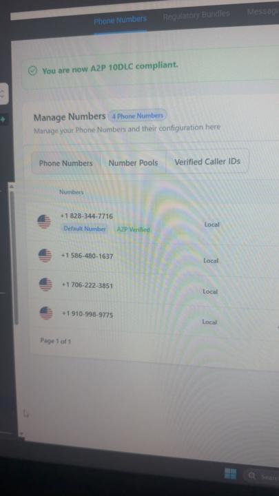 A2P Verifying Numbers