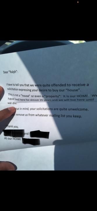 Sellers sent me some “Direct Mail” of their own 😝 