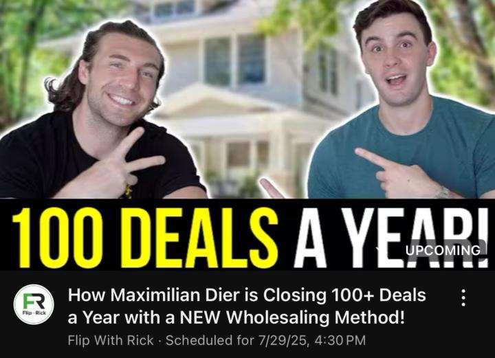 We are Live! How Max is closing over 100 deals a year! 