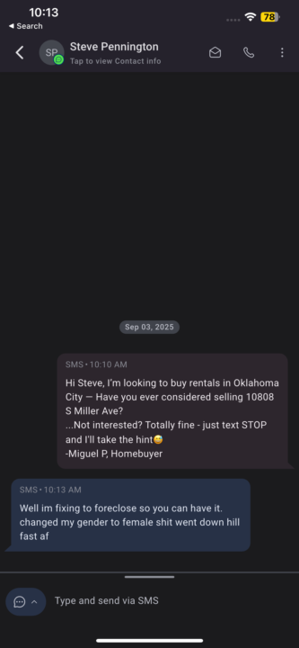 SMS text blasting 
