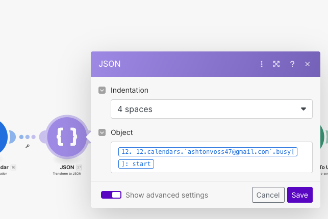 JSON module help