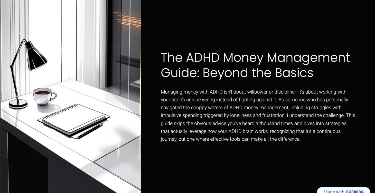 The ADHD Money Management Guide: Beyond the Basics