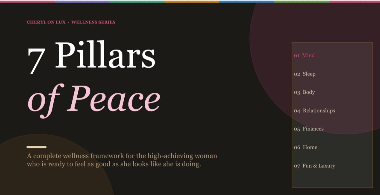 The 7 Pillars of Peace