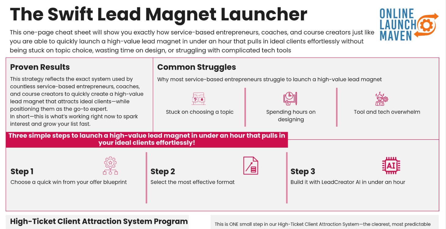 Swift Lead Magnet Launcher