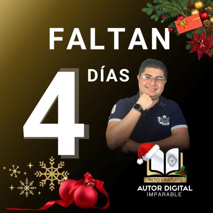 📕Faltan 4 días para el RETO Autor Digital Imparable
