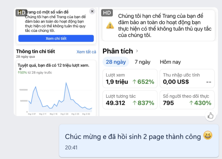PAGE BỊ ĐÁNH GẬY CÓ HỒI SINH ĐƯỢC KHÔNG?
