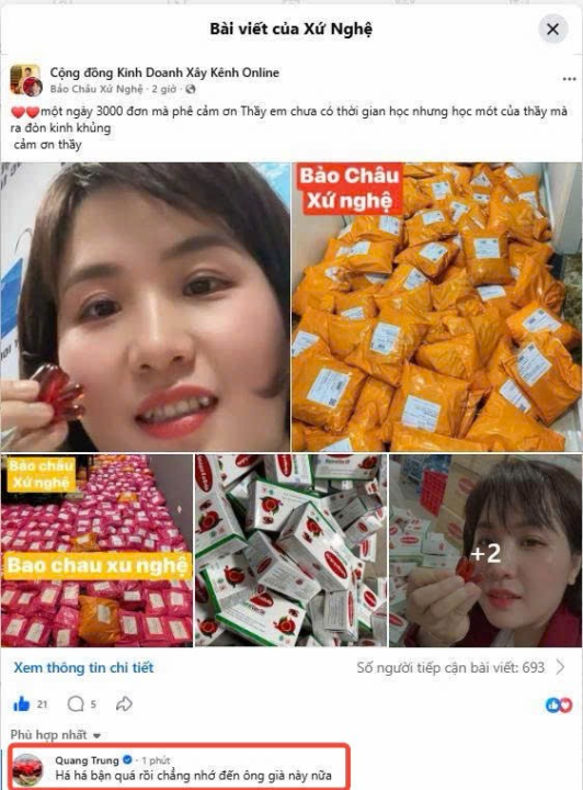 3000 đơn / ngày nhờ học mót xây kênh trong cộng đồng