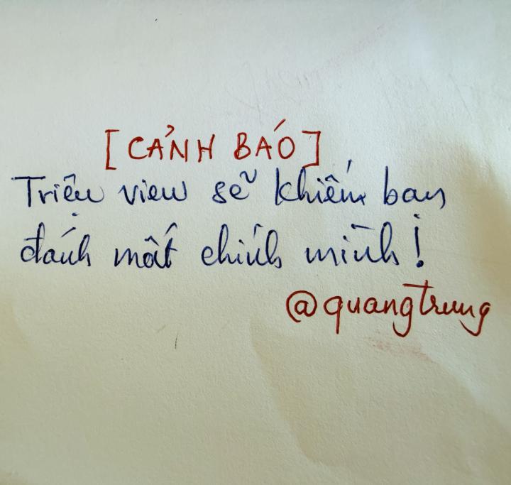 Triệu view có thể khiến bạn lạc lối.