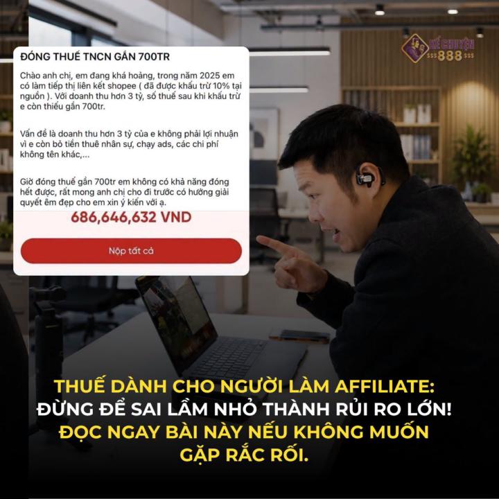 Thuế dành cho người làm Affiliate: Đừng để sai lầm nhỏ thành rủi ro lớn!