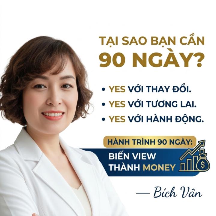 Khoảnh khắc tôi nói YES với 90 ngày biến view thành Money