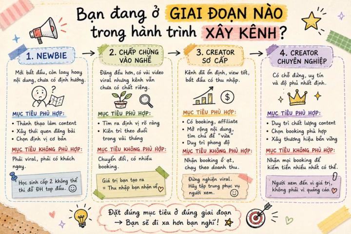 Bạn đang ở GIAI ĐOẠN nào trong hành trình XÂY KÊNH?