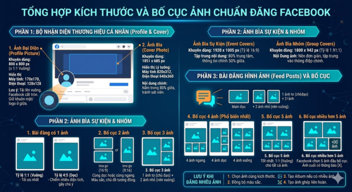KÍCH THƯỚC ẢNH CHUẨN ĐĂNG FACEBOOK