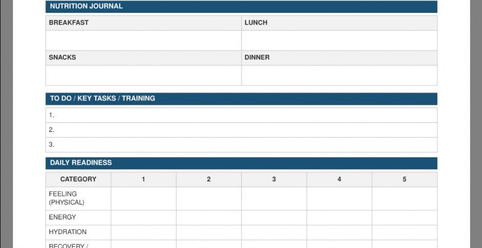 Football diary