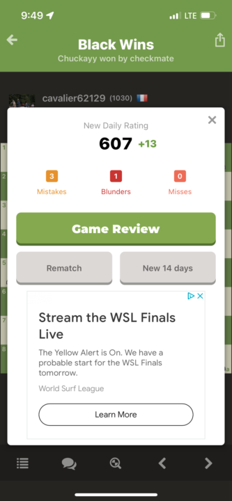 Made it to 600 Rating!