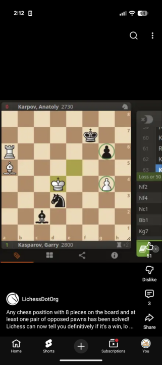 Lichess endgame update 