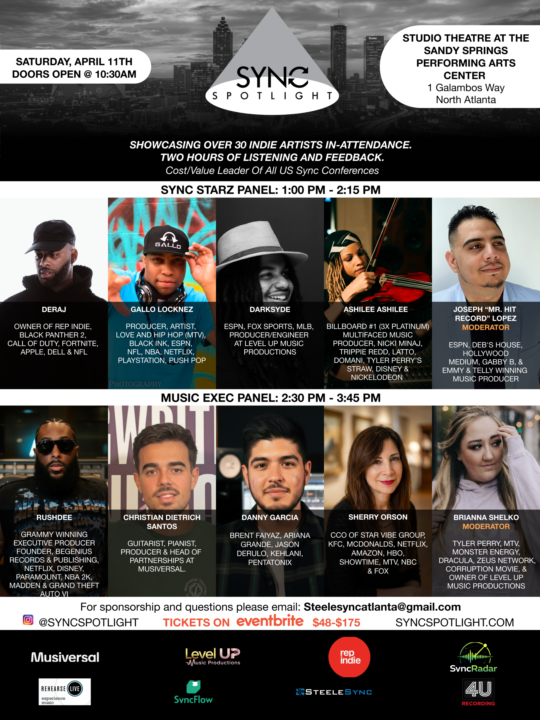 SyncSpotlight April 10-11 North Atlanta 2026 Main Flyers 